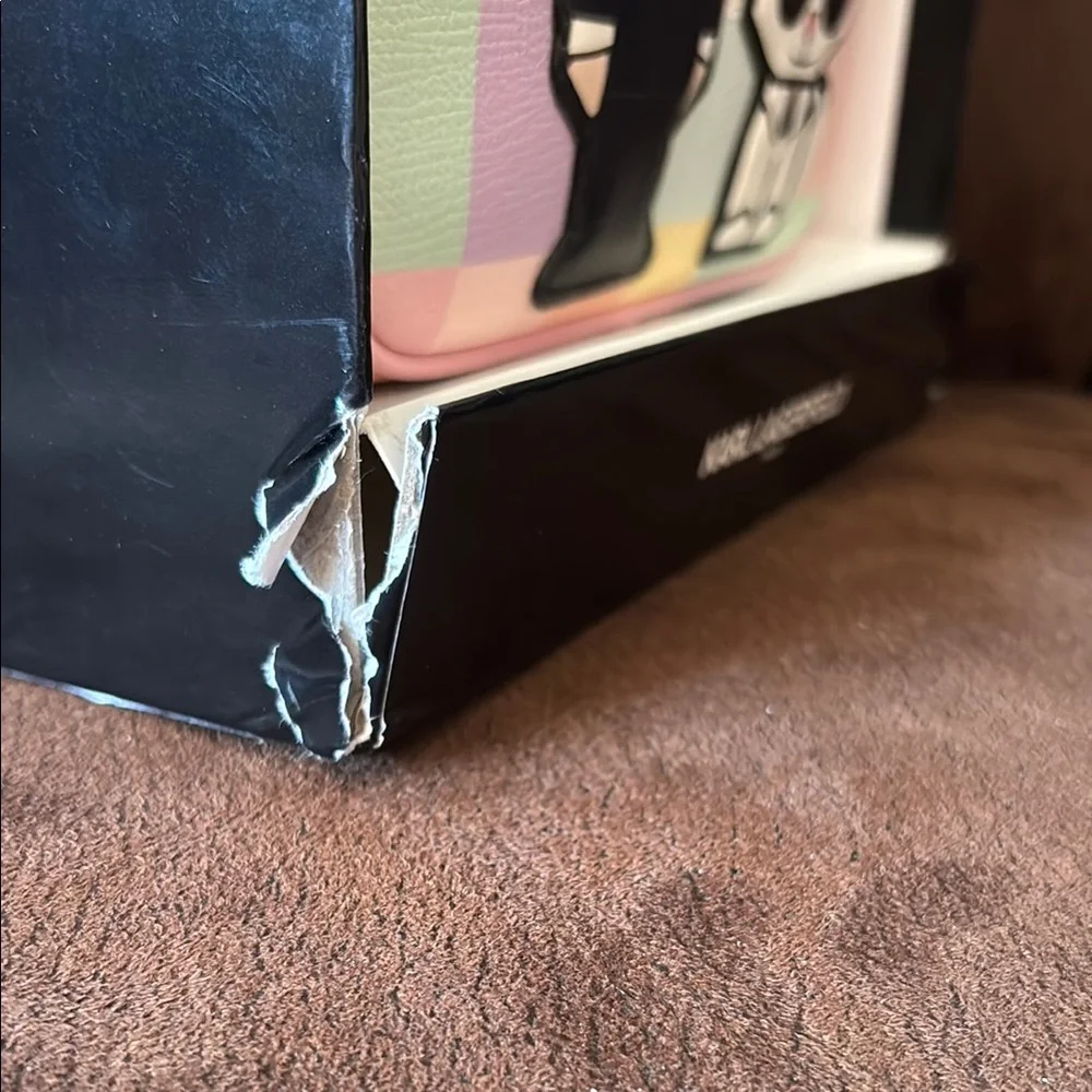 Karl Lagerfeld & Cat Blush Combo Crossbody Bag NIB - Picture 8 of 9